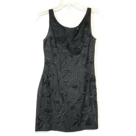 Carmen Marc Valvo Cocktail Dress & Jacket Beaded - Picture 2 of 10